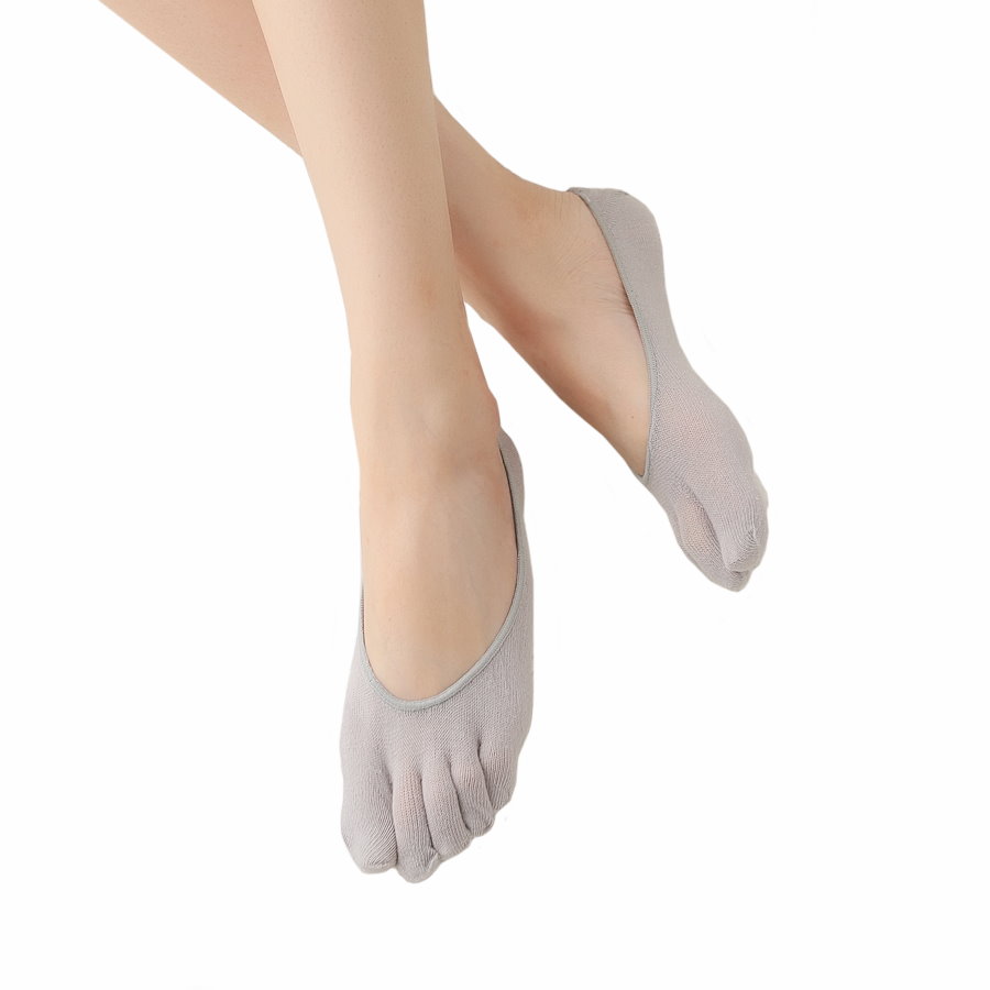 Cotton Five-Toes Footie Socks